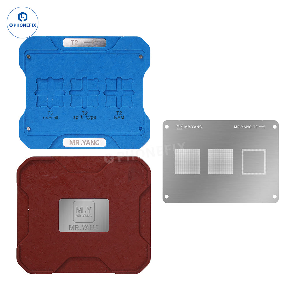 YCS M.Y DJI Drone RC2 T2 CPU IC Reballing Stencil Soldering Platform