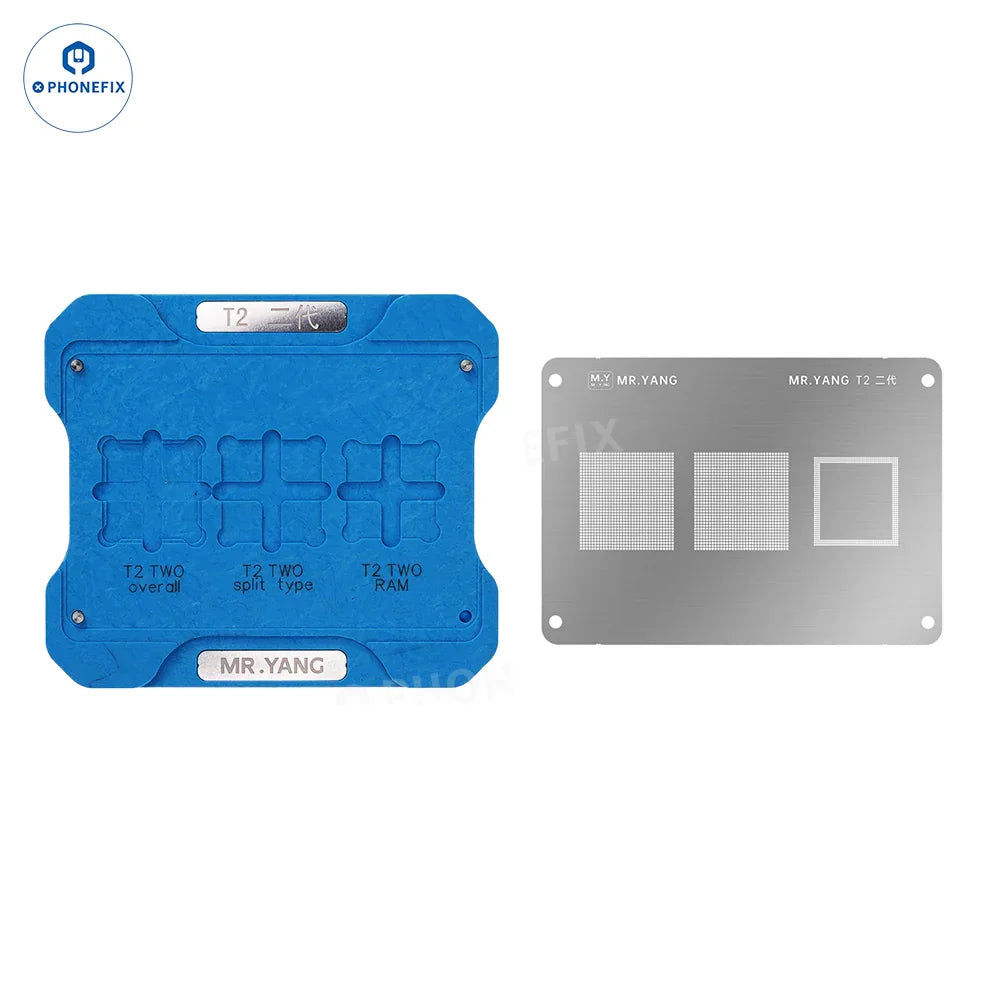 YCS M.Y DJI Drone RC2 T2 CPU IC Reballing Stencil Soldering Platform