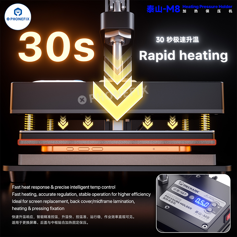 MECHANIC M8 Phone Screen/Back Cover Heating Pressure Holder