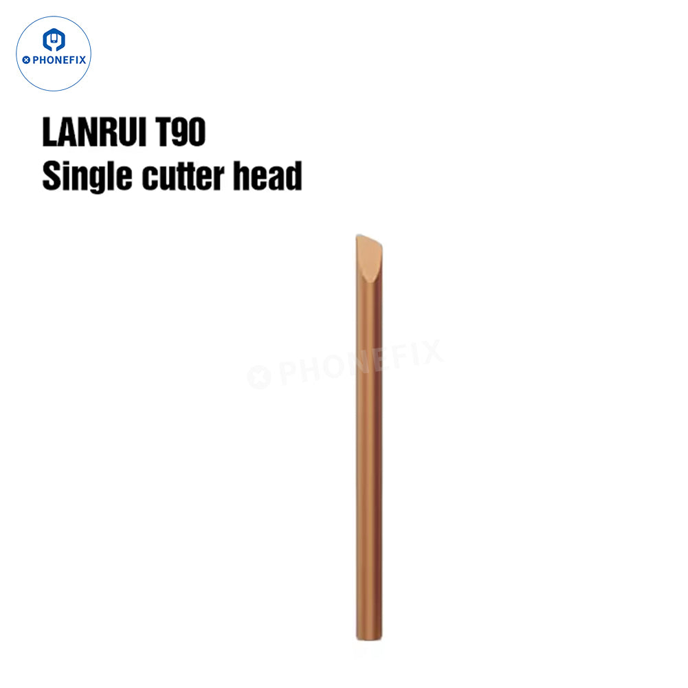 LANRUI T90 degumming knife tool for phone PCB and CPU IC glue removal, with precision blade tip for electronics repair.