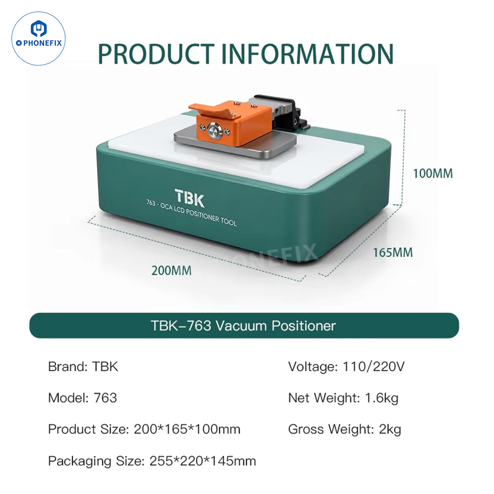 PhoneFix LCD OCA bonding and alignment machine used for precise phone screen repair and glass bonding.