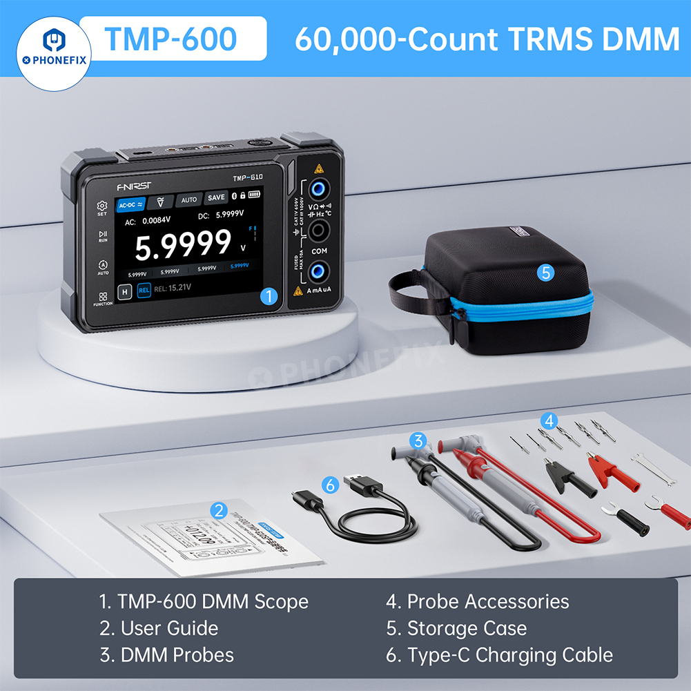TMP-600 TMP-610S Digital Multimeter Oscilloscope Signal Generator