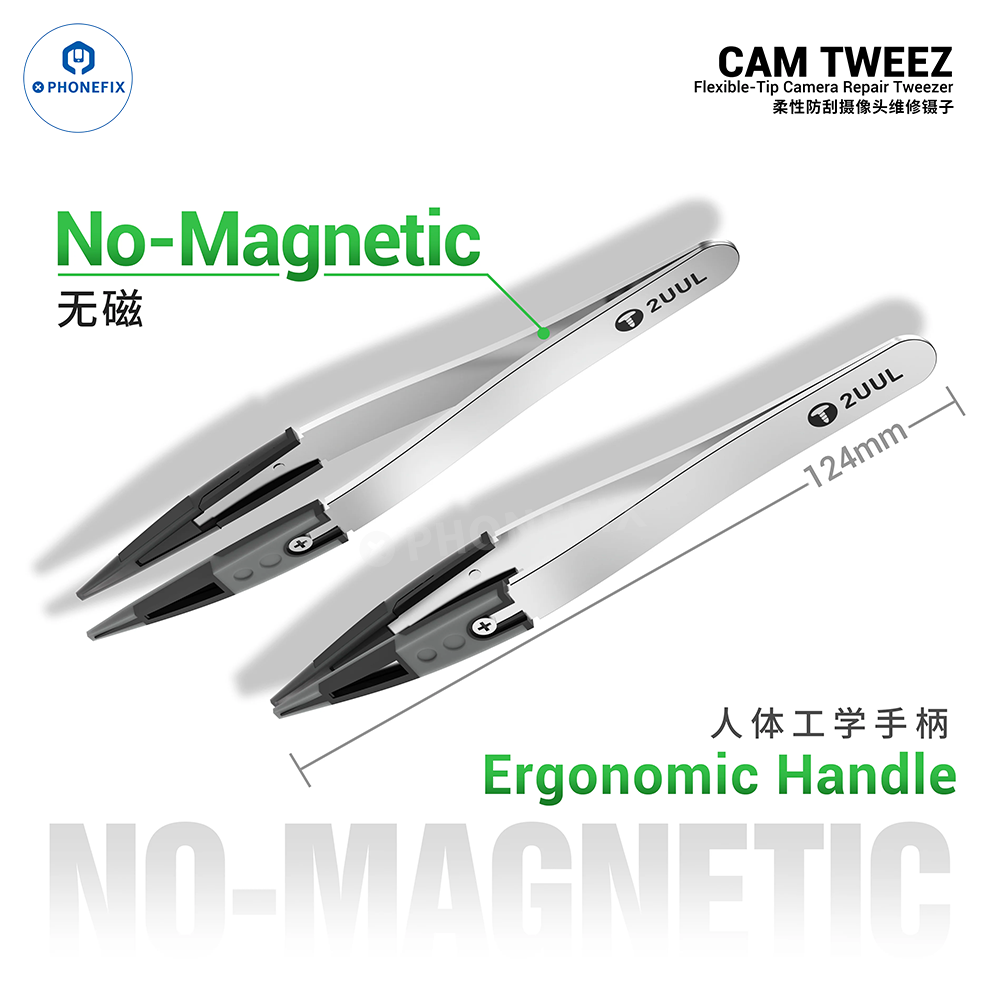 2UUL CAMTWEEZ Flexible-Tip Camera Repair Tweezers – Anti-Scratch