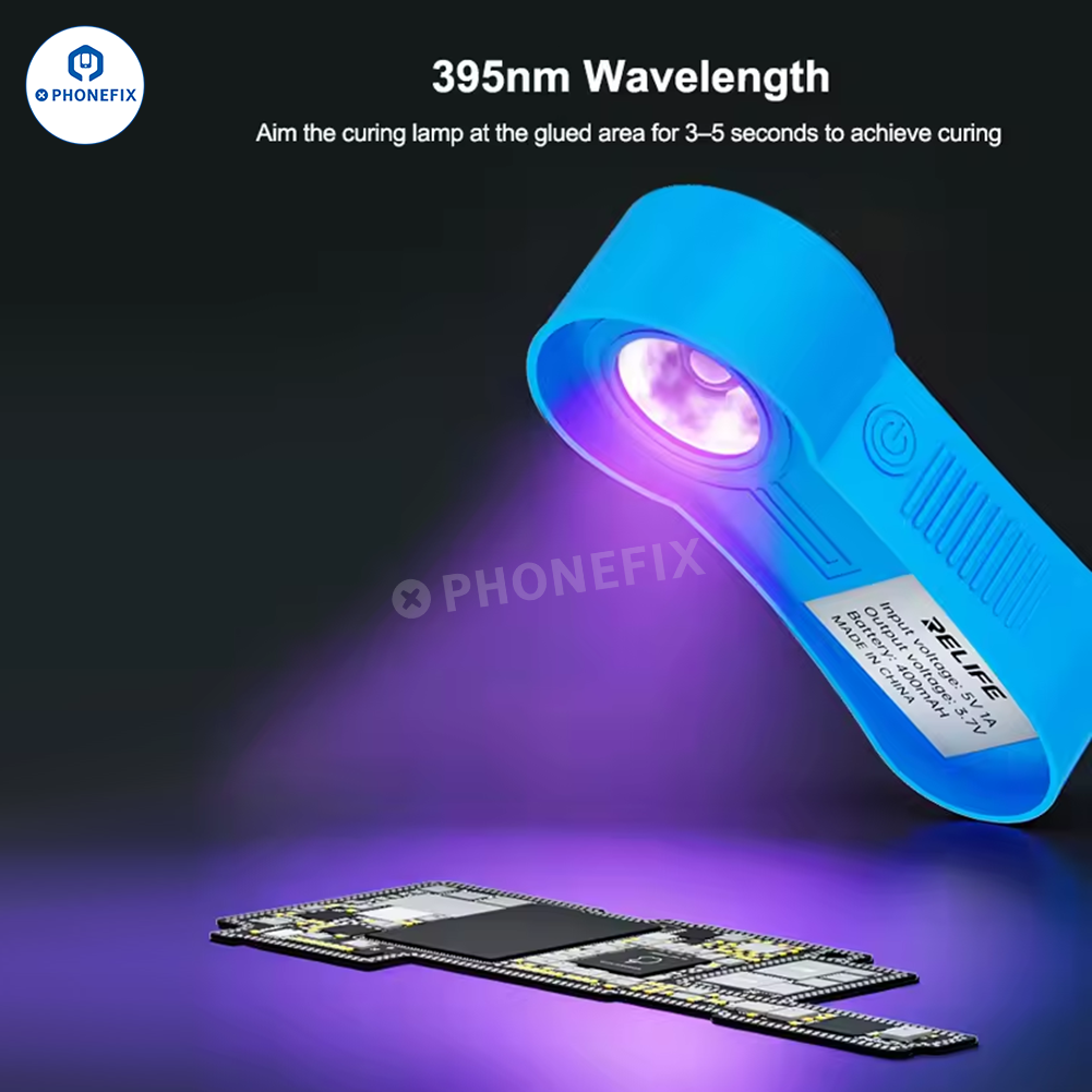 RELIFE RL-014 Series Portable UV Curing Lamp for UV Glue Phone Repair - CHINA PHONEFIX SHOP Team