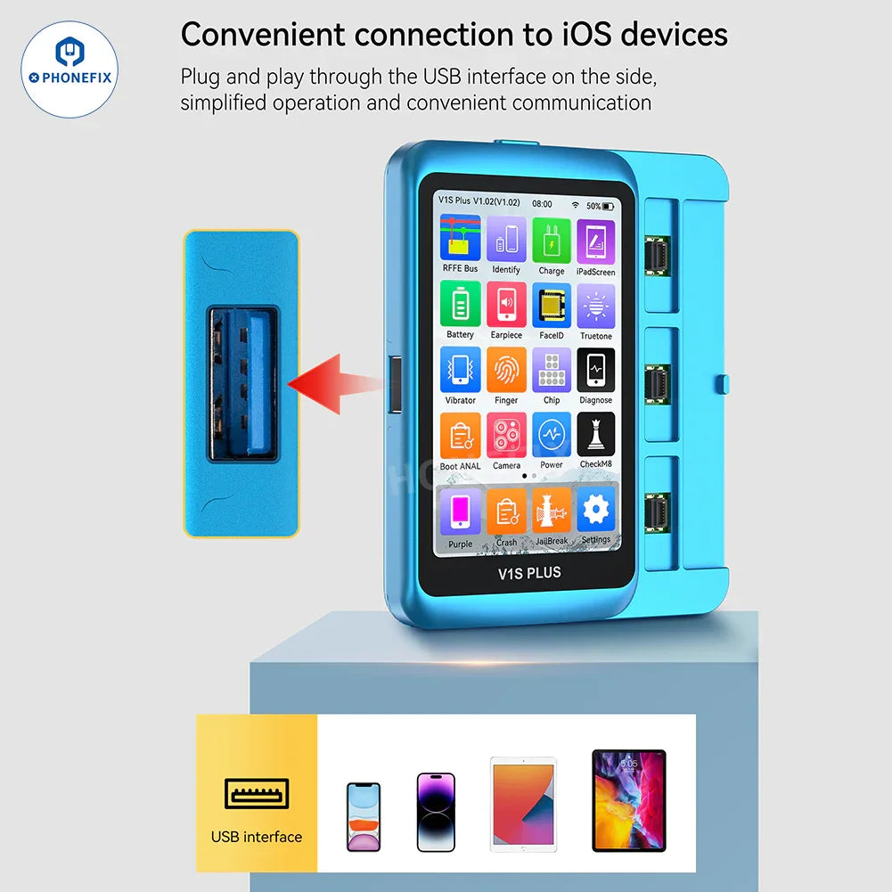 JCID V1S - iPhone修理用多機能プログラマー JCID V1S JC V1SE Wifi Phone Repair Programmer for iPhone 11 12 13
