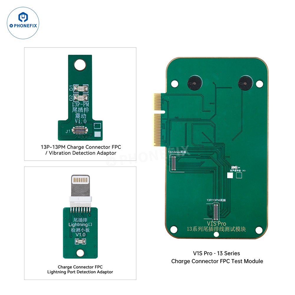 JCID V1S Pro Charging Connector FPC Test Module for Testing iPhone 12-16 Series Cables - CHINA PHONEFIX SHOP Team