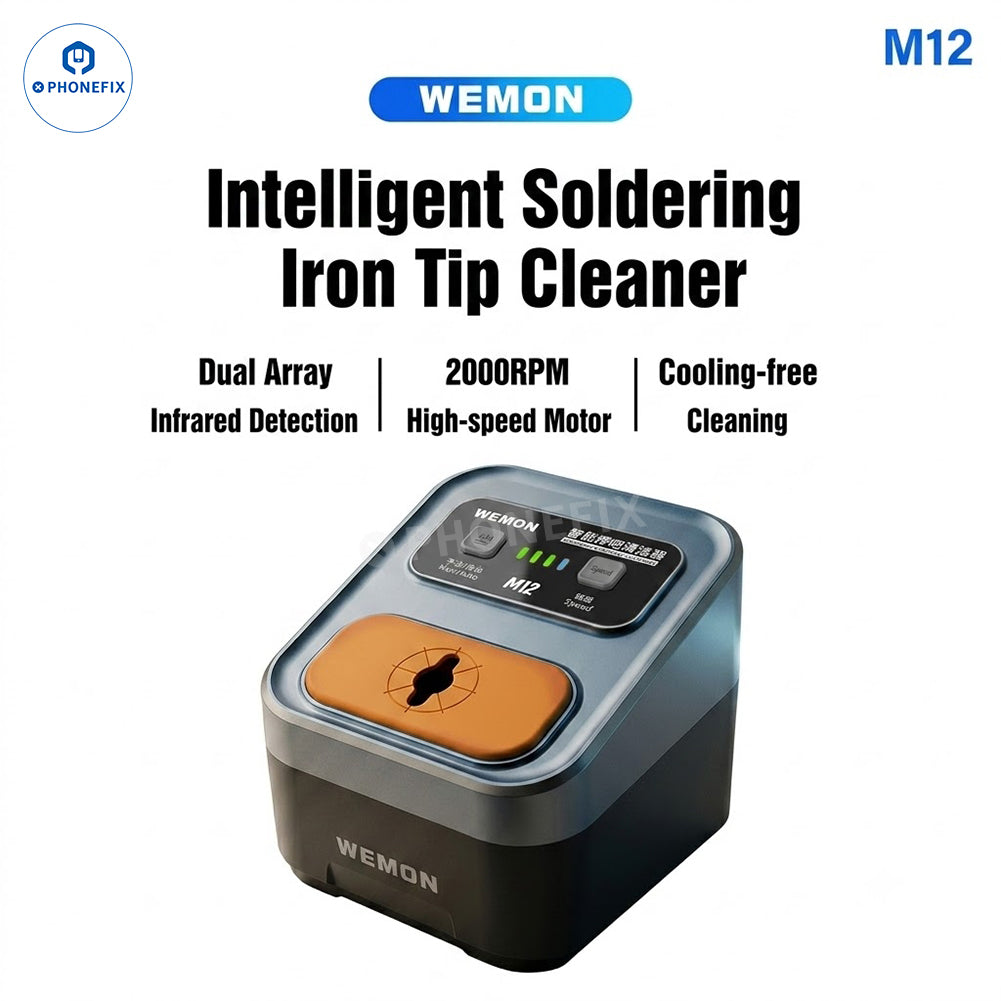 WEMON M12 Intelligent Soldering Iron Tip Cleaner Quick Cleaning Tool