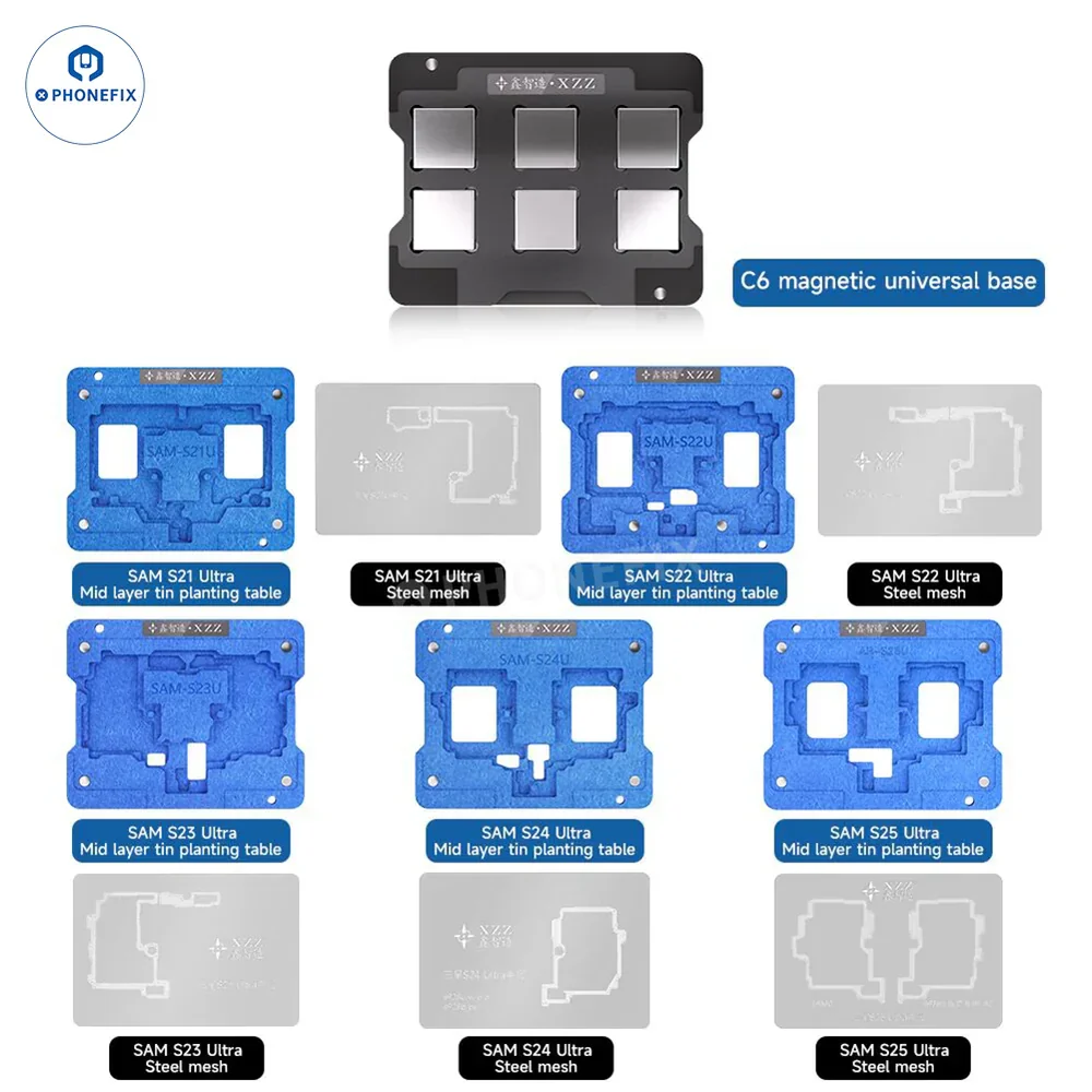 XZZ AR SAM Middle Layer Reballing Platform for S21/S22/S23/S24/S25 Ultra