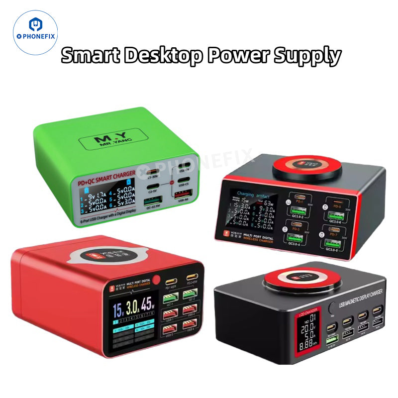 YCS M.Y--D06/S500/S550/S600 Digital Display Multi-port Phone Charging Station for Phones Fast Charge Tools - CHINA PHONEFIX SHOP Team