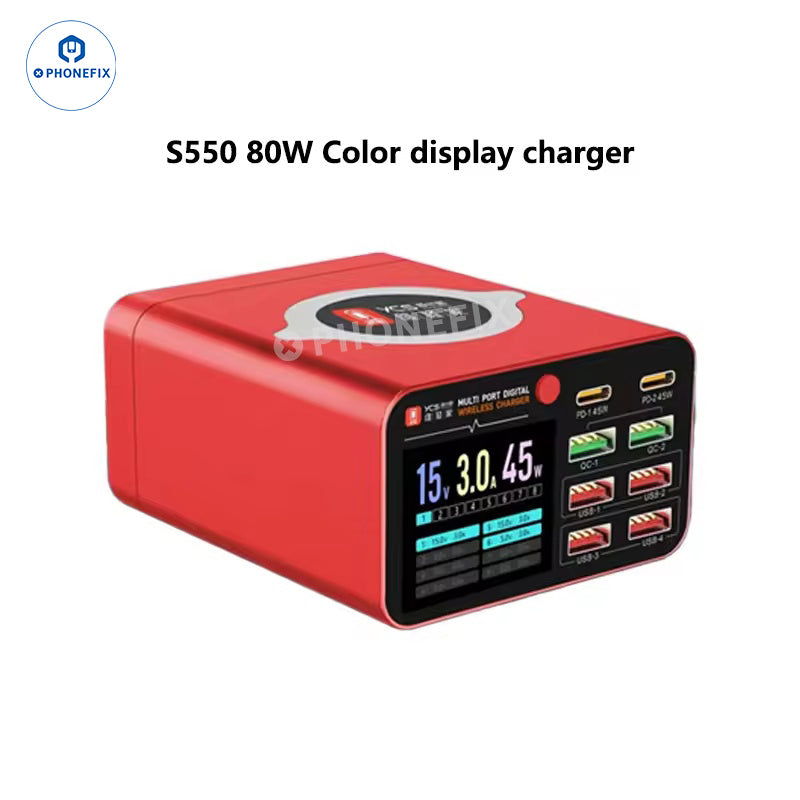 YCS M.Y--D06/S500/S550/S600 Digital Display Multi-port Phone Charging Station for Phones Fast Charge Tools - CHINA PHONEFIX SHOP Team