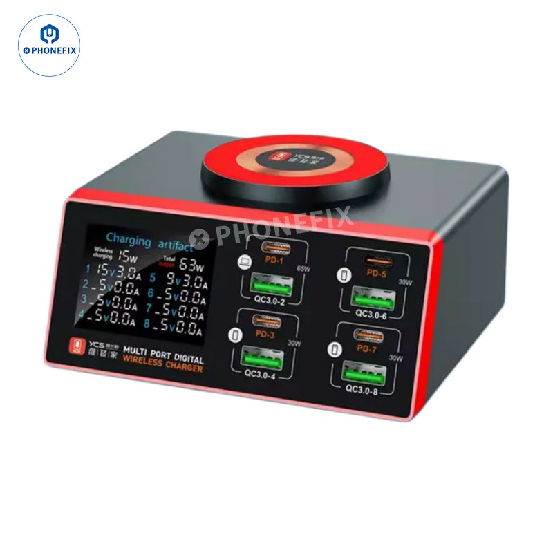 YCS M.Y--D06/S500/S550/S600 Digital Display Multi-port Phone Charging Station for Phones Fast Charge Tools - CHINA PHONEFIX SHOP Team