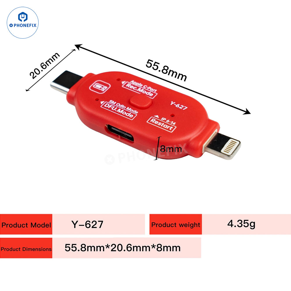 YCS Y-627 One-Click DFU Recovery Tool for iPhone & Samsung Repair