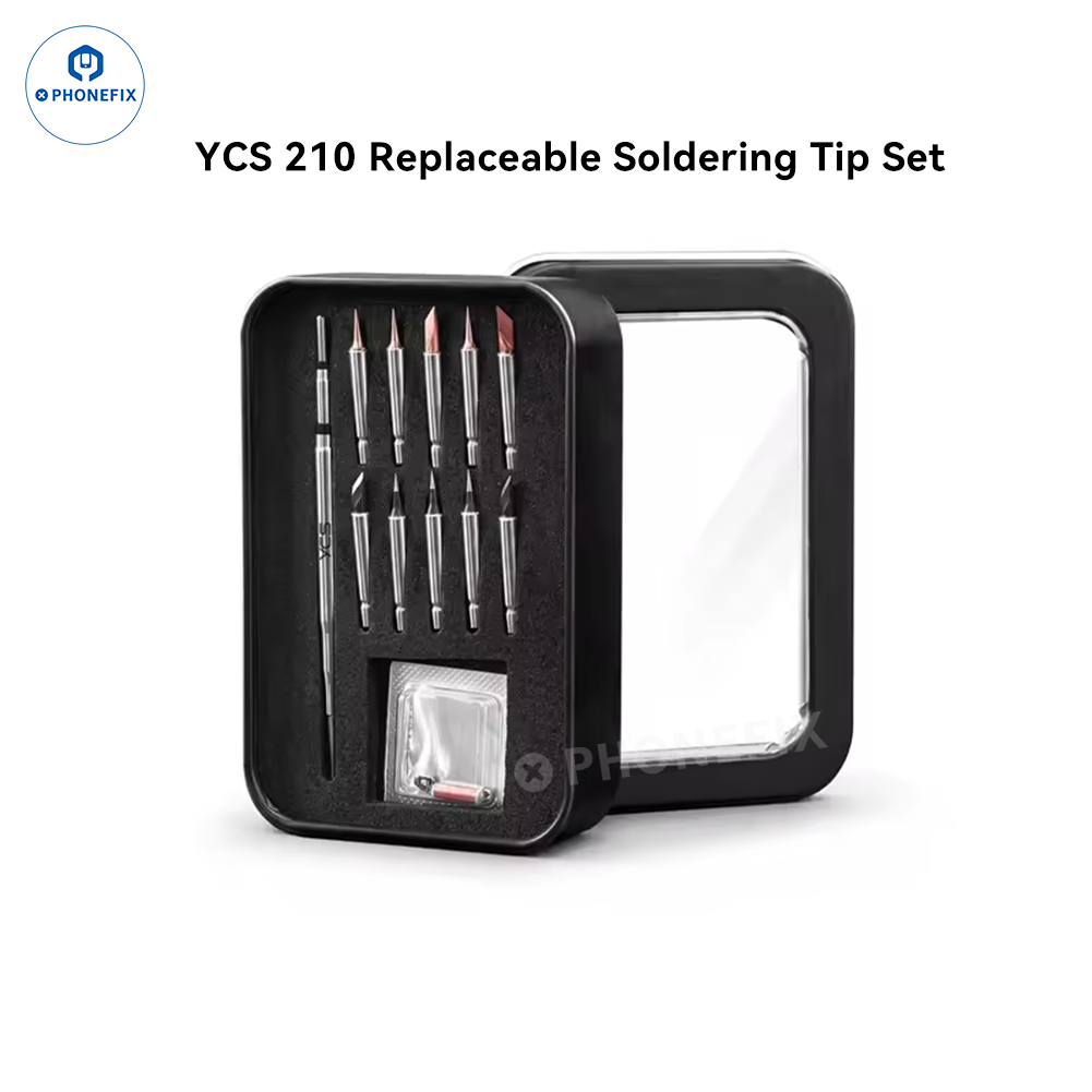 C210 Replaceable Iron Tip Set for Phone Jumper Wire Soldering Repair