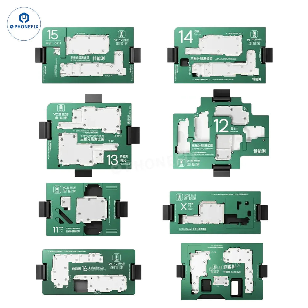 YCS iSocket Motherboard Layered Test Fixture for iPhone X-16 Series