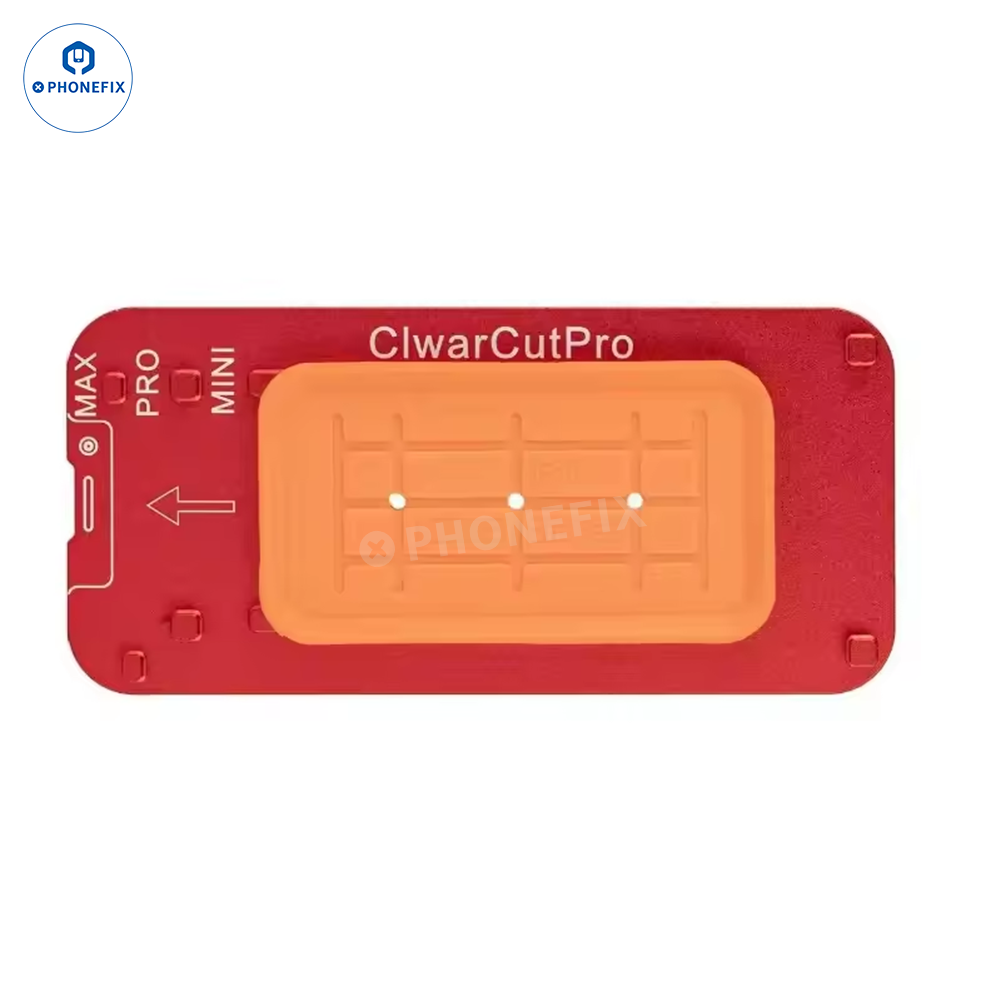 YCS Mr. Yang visual screen separation mold for phone LCDs, flat and curved, used as a screen opening fixture by PHONEFIX.