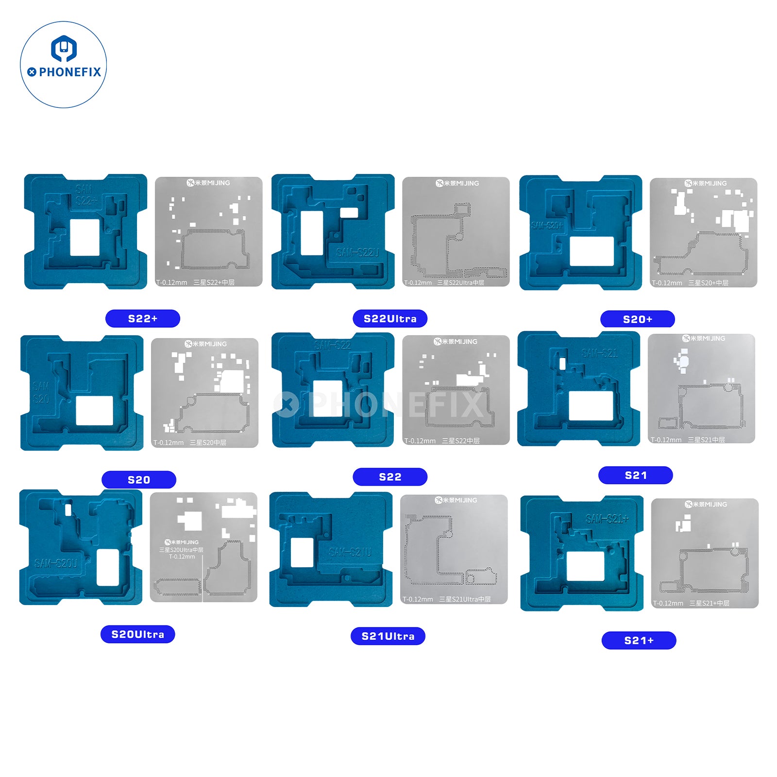 MiJing Z23 Samsung S20-S26 Ultra Mid-Layer BGA Reballing Platform