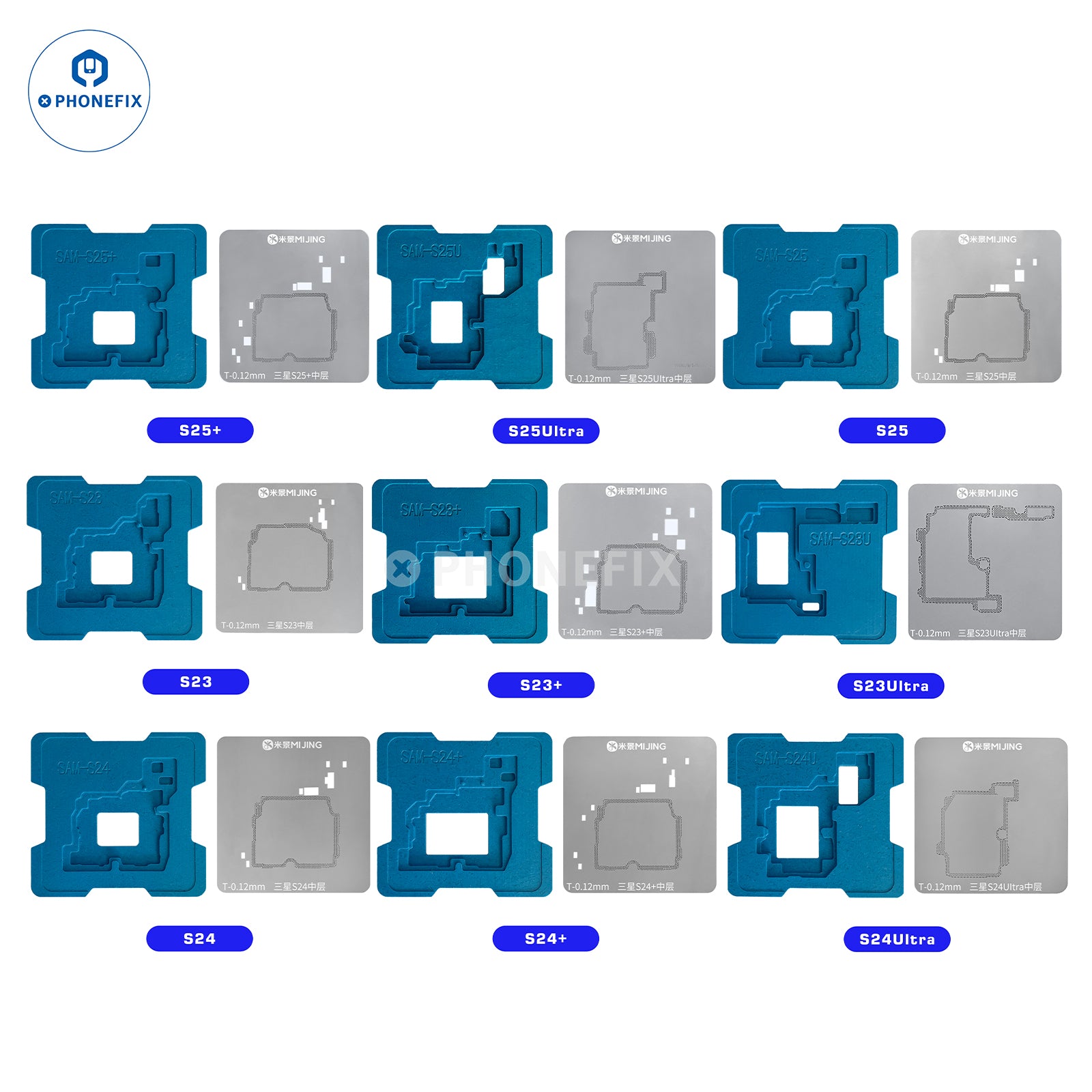 MiJing Z23 Samsung S20-S26 Ultra Mid-Layer BGA Reballing Platform
