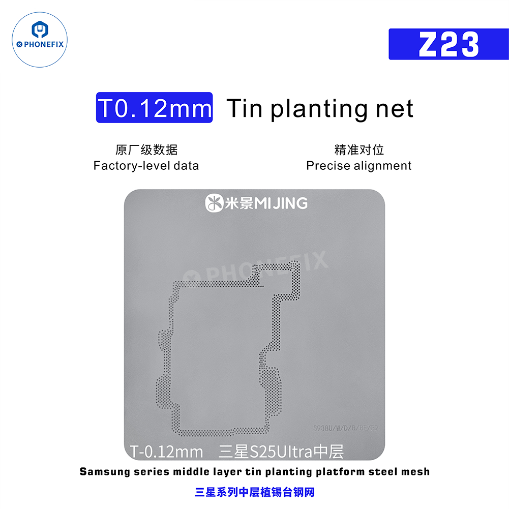 MiJing Z23 Samsung S20-S26 Ultra Mid-Layer BGA Reballing Platform