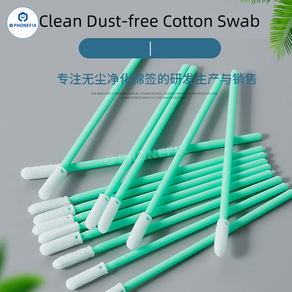 Phone Tail Plug Cleaning Stick Dust-Free Sponge Cotton Swab