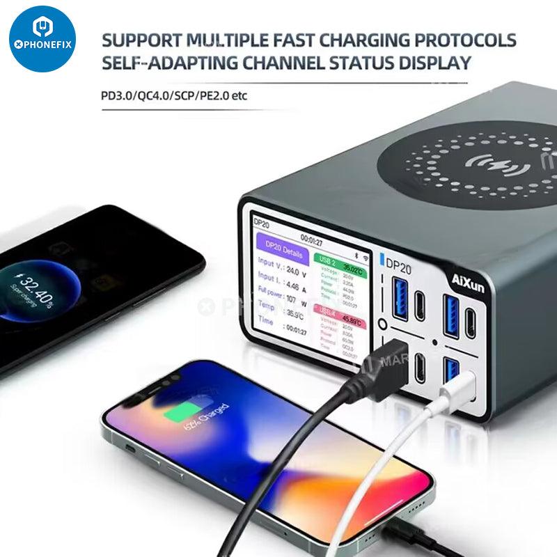 Aixun DP20 Desktop Smart Fast Charger For iPhone Android Tablet - CHINA PHONEFIX