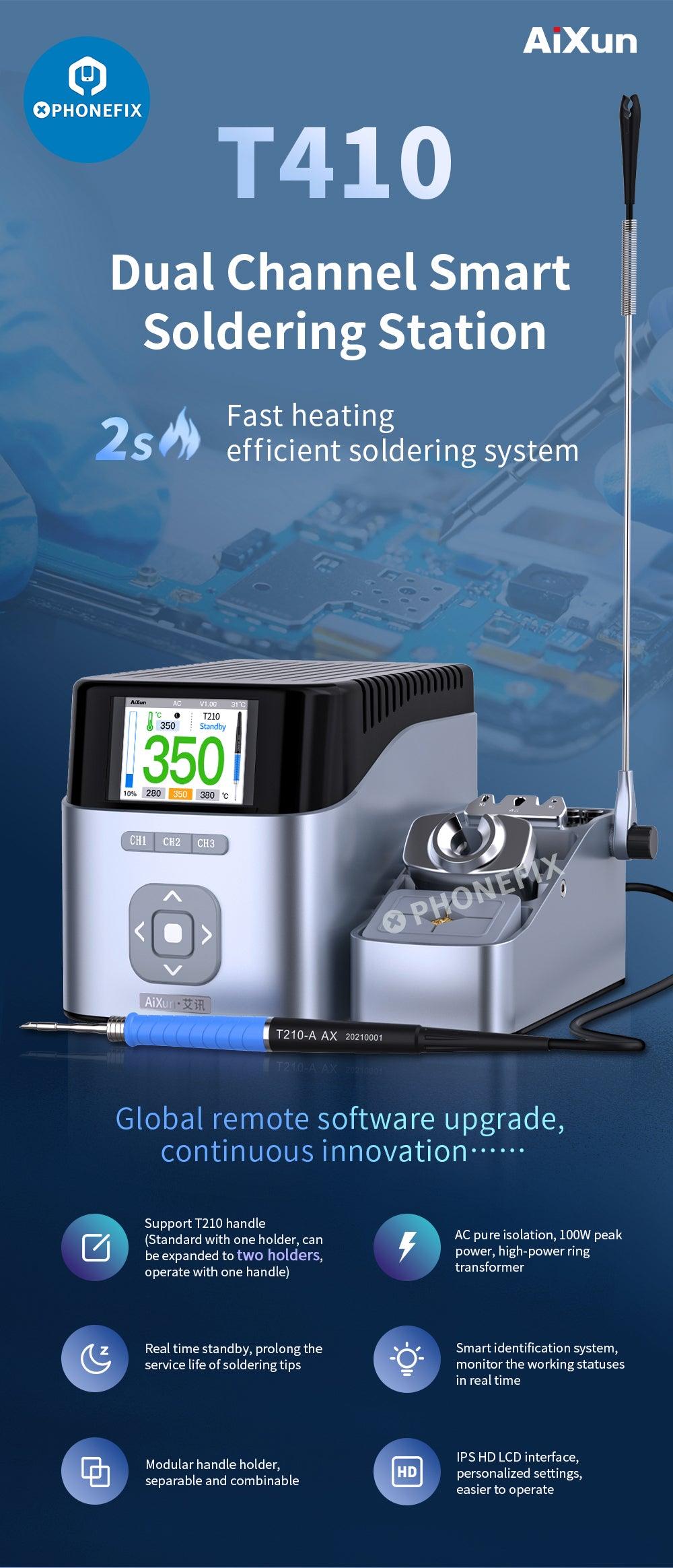 Aixun T410 T435 T405 Dual Channel Intelligent BGA Soldering Station - CHINA PHONEFIX