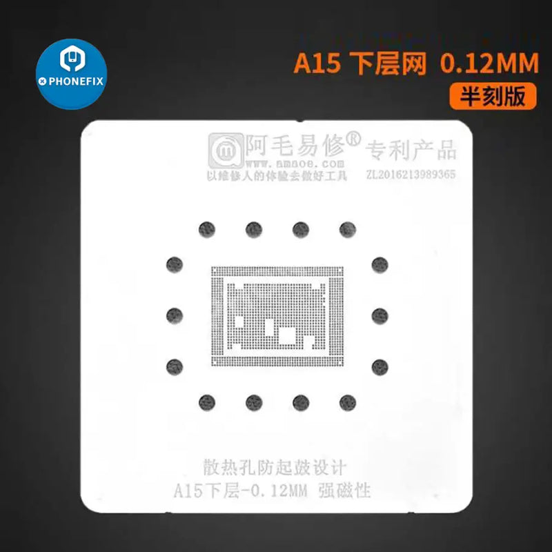 Amaoe A15 CPU Reballing Stencil Positioning Platform iPhone