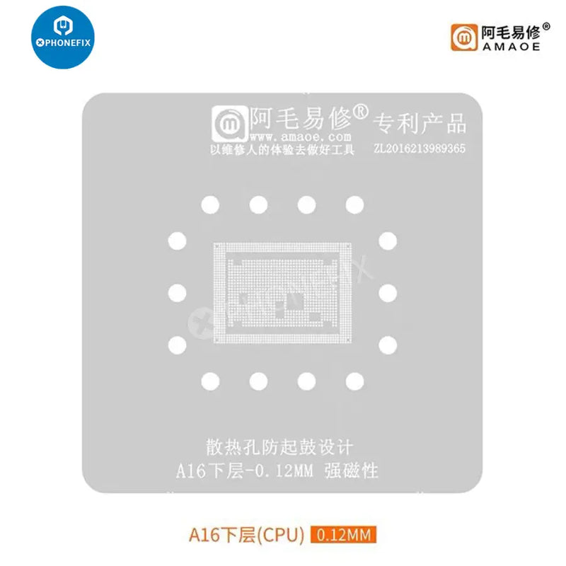 Amaoe A16 CPU Reballing Stencil Platform For iPhone 14 Pro