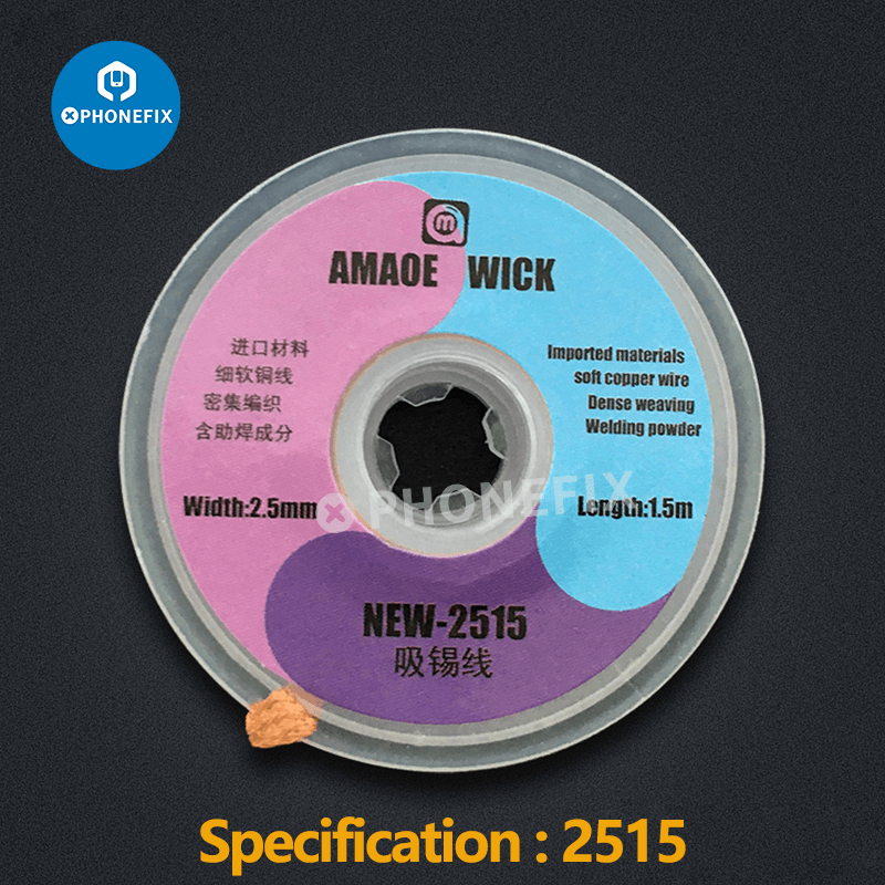 Amaoe BGA Desoldering Solder Wick PCB Tin Solder Sucking Wire - CHINA PHONEFIX