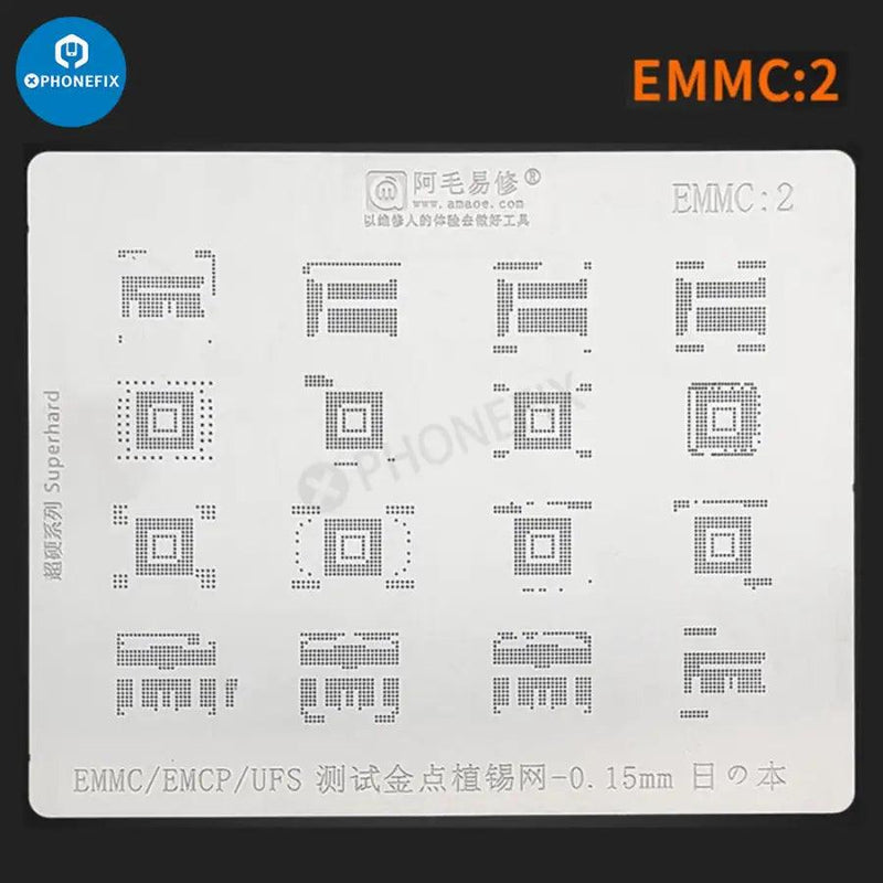 Amaoe BGA Reballing Stencil FOR EMMC/EMCP/UFS IC Chip