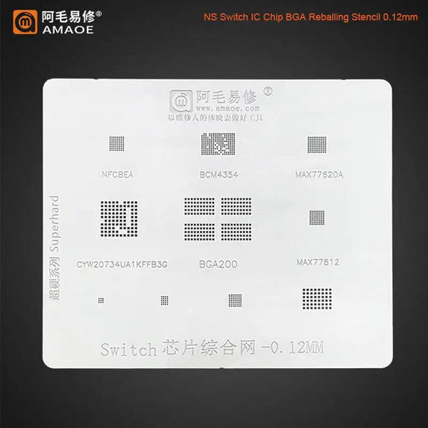 Amaoe BGA Reballing Stencil Template For Game Player Switch
