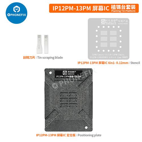 Amaoe BGA Stencil For iPhone X-14 PM Screen IC Reballing Kit Platform - CHINA PHONEFIX