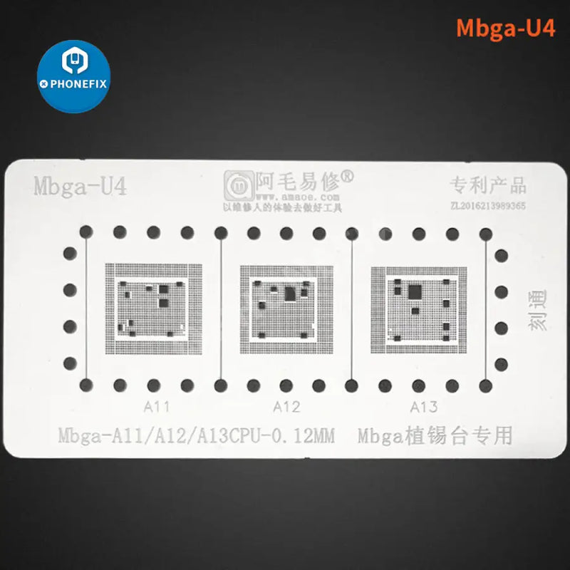 Amaoe Mbga-B12 A8-A15 CPU Reballing Stencil Positioning