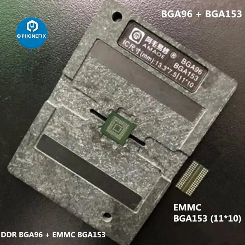 Amaoe NAND BGA Reballing Stencil EMMC EMCP UFS Positioning Platform - CHINA PHONEFIX