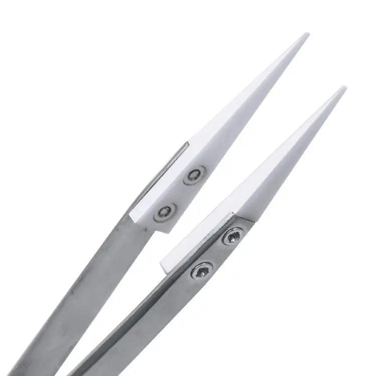 AntiStatic Ceramic Tweezers Industrial Straight Curved Tweezers