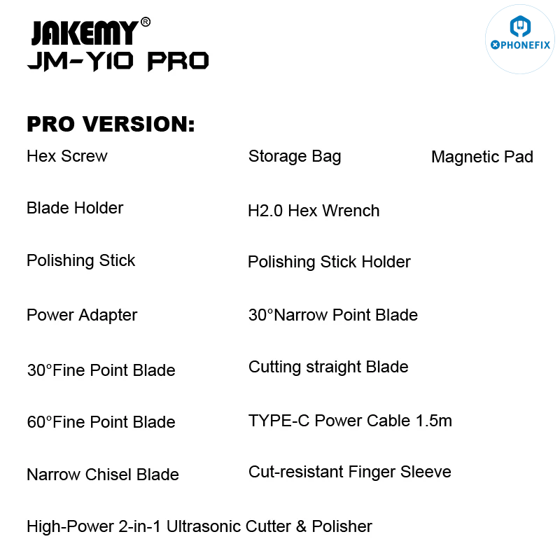 JAKEMY JM-Y10 PRO Ultrasonic Cutter Engraving DIY Polishing Tool