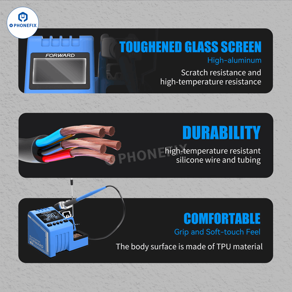 FORWARD BE01 Soldering Iron Station 80W Blue Enginner