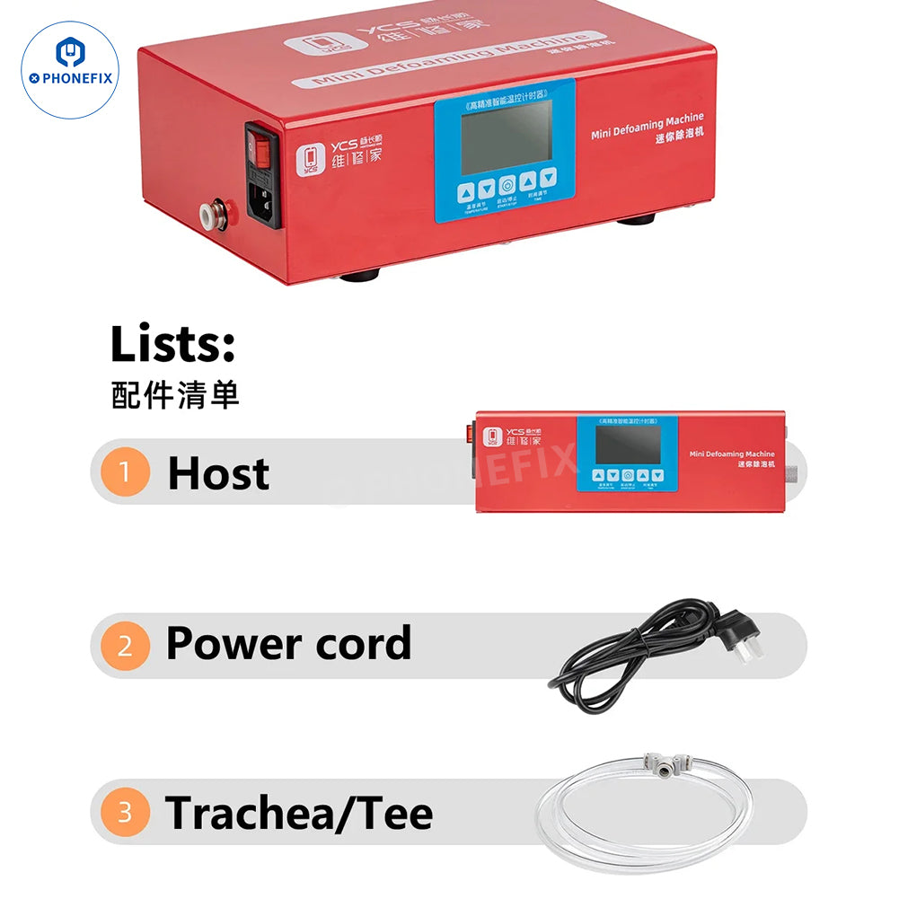 YCS Laminating Bubble Removal Phone Screen Refurbishment Machine