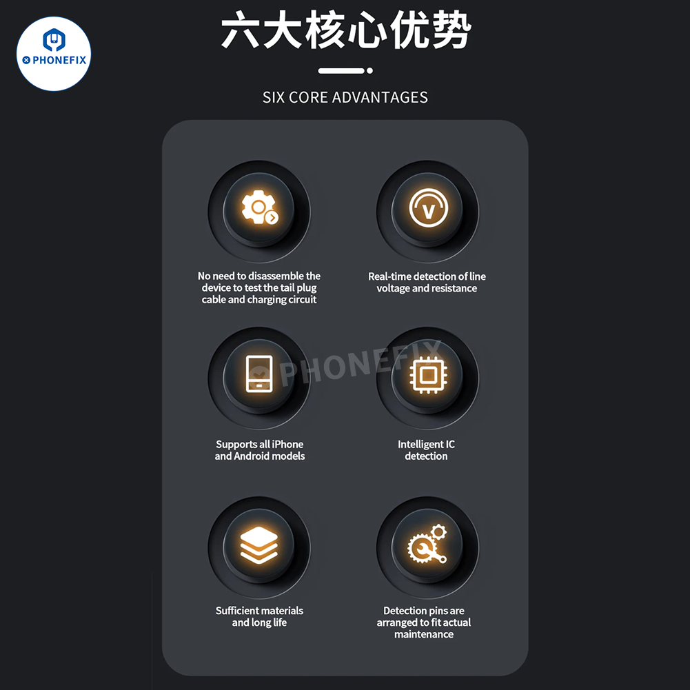YCS 2ND Mobile Charging Tail Plug Port Tester Fault Power Meter