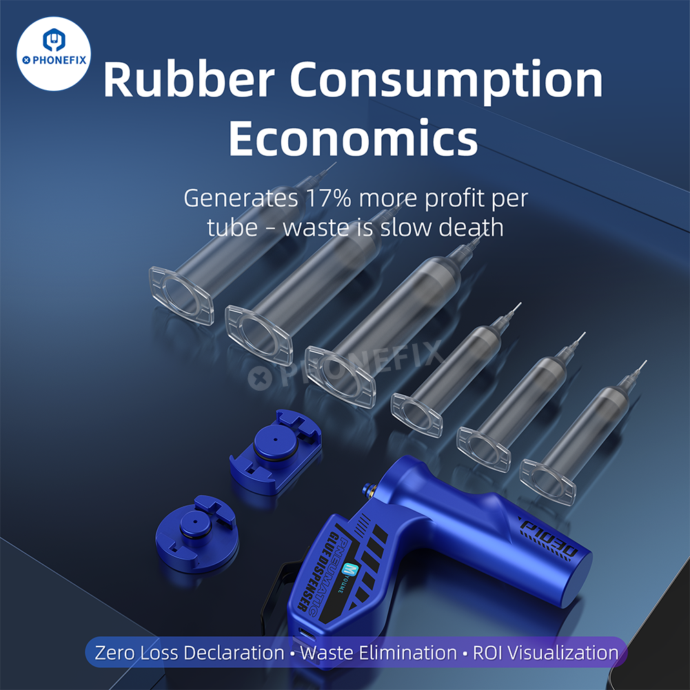 Electric Pneumatic Glue Gun Dual Grip Paste Dispenser for Phone Repair