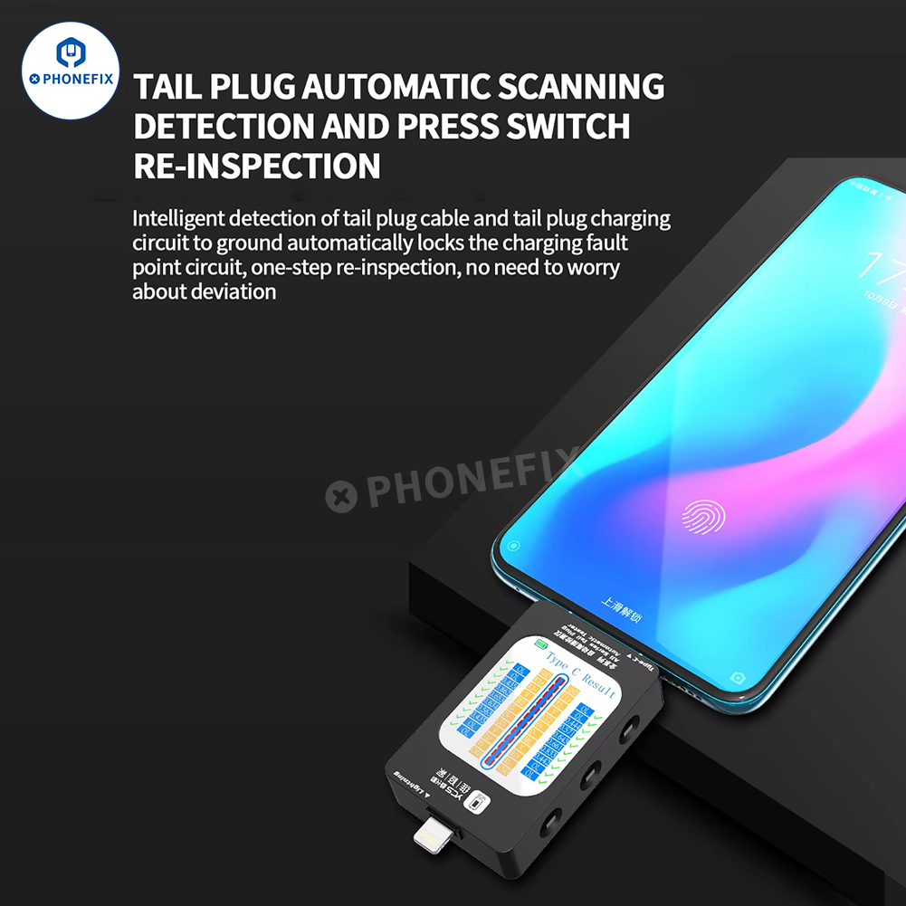 YCS 2ND Mobile Charging Tail Plug Port Tester Fault Power Meter