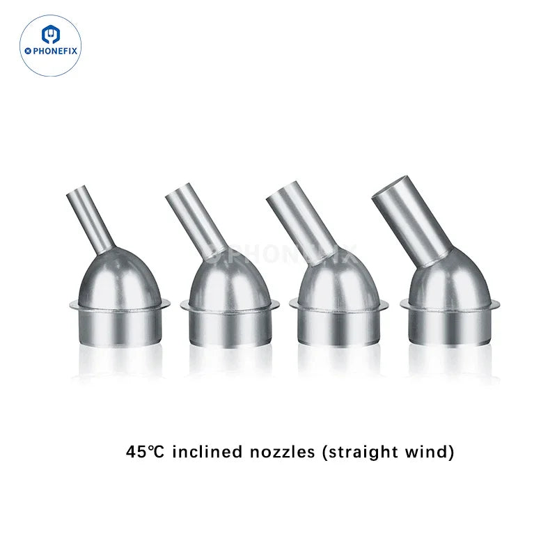 Nozzles for AiXun H314 1400W hot air gun BGA rework station, used for precise soldering and reballing in electronics repair.