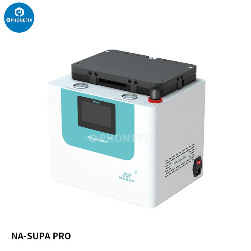 CHINA PHONEFIX NA-SUPA PRO LCD Laminate Bubble Remove Machine with built-in pump for screen refurbishing and bubble removal.