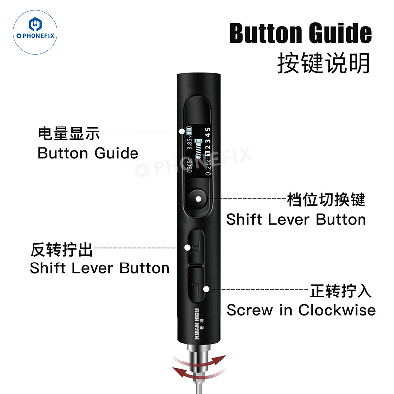XUANHOU Portable Electric Screwdriver Set for Mobile Phone Repair