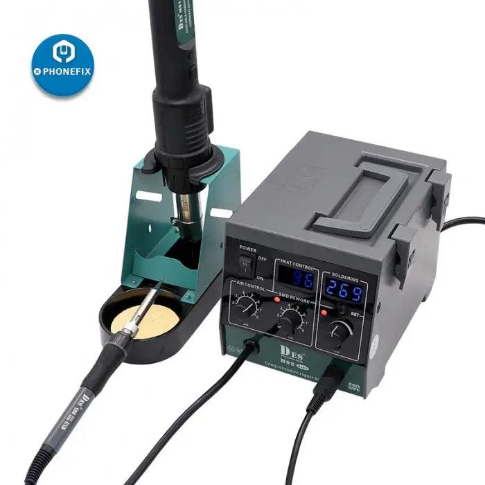 DES H92 2 in 1 Precision Hot Air Gun SMD Soldering Rework Station - CHINA PHONEFIX