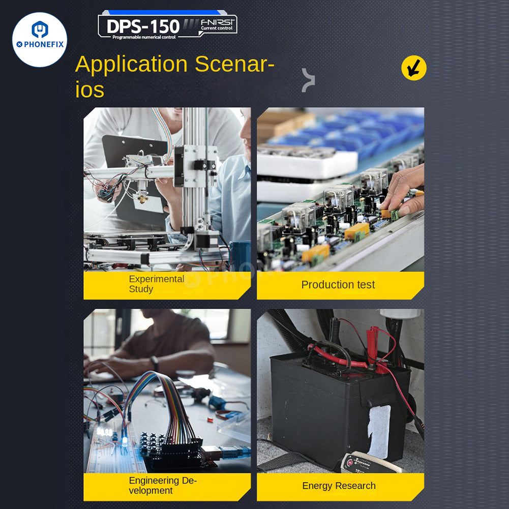 Fuente de alimentación CC mini programable FNIRSI DPS-150 de 30 V y 5 A