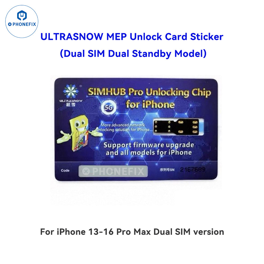 5G SIMHUB Pro Unlocking Card for iPhone 13-16 Pro Max Network