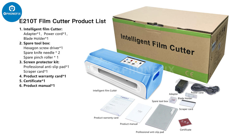 E210 Unlimited Film Cutting Machine Screen Protector Cutter - CHINA PHONEFIX