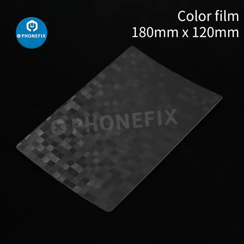 Embossed Color Film Back Cover Protector Sticker For Cutting