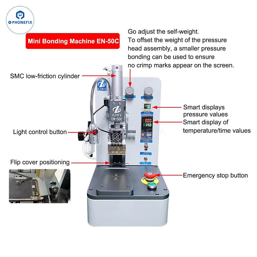 ZJWY EN-50B EN-50C Mini Bonding Machine for Phone Screen Repair - CHINA PHONEFIX SHOP Team