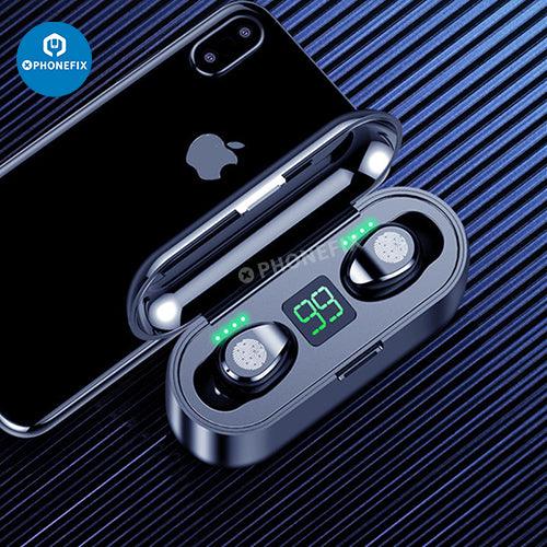 F9-5C Wireless Bluetooth Earphones Noise Reduction Earbuds With LED - CHINA PHONEFIX